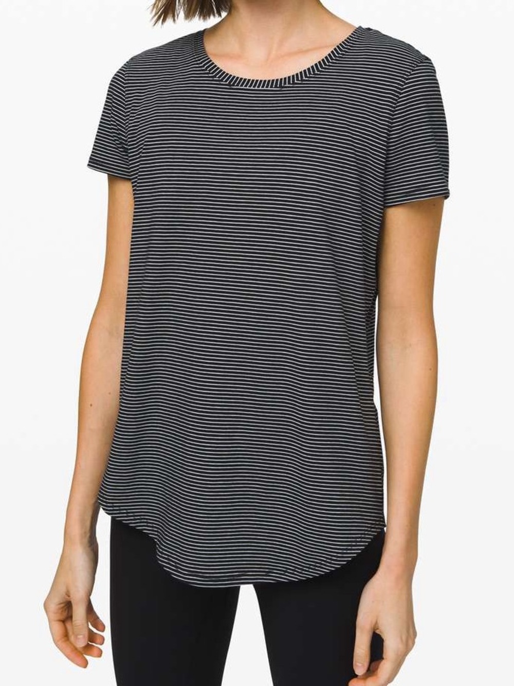 Lululemon Love Crew III Hype Stripe Black White